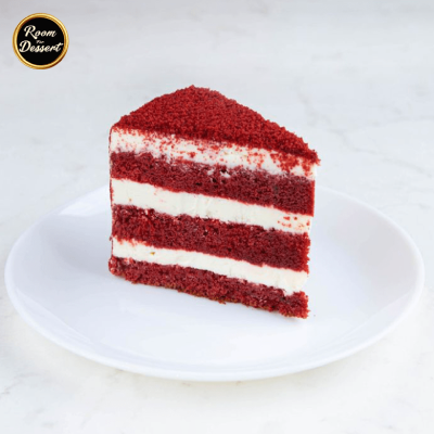 a red velvet cake served at room for dessert Renfrew